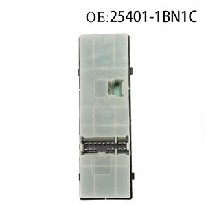 Interrupteur de lève-vitre électrique ABS neuf 25401-1BN1C pour l'avant gauche des véhicules Nissan Infiniti - Product Image 1