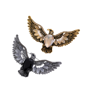 New Retro Águia Asas Broche Moda Águia Retro Águia Espalhando Asas Broche Chapeamento para Casamentos e Presentes - Product Image 2