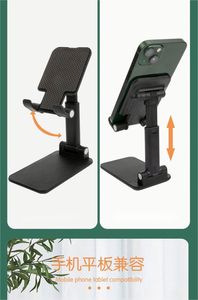 Support de téléphone portable et tablette pliable en plastique pour bureau, anti-tremblement, avec logo personnalisé, promotionnel, réglable, cadeau - Product Image 3