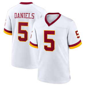 Hoogwaardige gestikte Washington shirts # 5 Jayden Daniels # 52 Stijlen Home Maroon Game Voetbaluniform Groothandel Herenkleding - Product Image 4