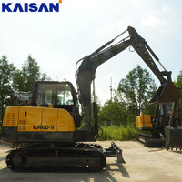 Mini-excavatrice sur chenilles de 5 à 6 tonnes avec accessoires de godet, mini-excavatrice à vendre, mini-pelle