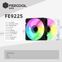 Ventilateur CPU FEZCOOL FE9225, ventilateur de serveur, radiateur CPU 92mm 4 broches PWM, cuivre et aluminium, silencieux, roulement fluide, système de refroidissement pour PC de jeu