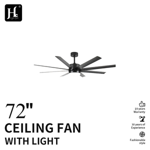 พัดลมเพดานมอเตอร์ดีซีแบบพลิกกลับได้ 1 ตัว พร้อมไฟส่องสว่าง ลมแรงสูง ใบพัดไฟเบอร์บอร์ดความหนาแน่นปานกลาง 8 ใบ และพัดลมเพดาน LED พร้อมรีโมท - Product Image 2