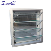 Pivots réglables en verre, encadrement de fenêtre en Aluminium