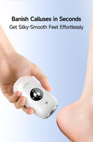 Lime à pieds électrique entièrement automatique, haute efficacité, en acier inoxydable, étanche IPX6, portable, pour pédicure et élimination des callosités