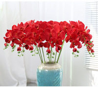 JAO-11 Artificielle Fleur Papillon en soie Orchidée Phalaenopsis Fleur de Soie Artificielle Orchidées Fleurs Pour Maîtresses De Mariage