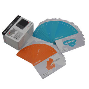 Nouveau Design de cartes Flash de mots de vue de <span class=keywords><strong>carte</strong></span> du monde personnalisées avec impression graphique personnalisée - Product Image 5