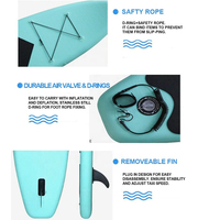 Vente directe d'usine Stock eau Surf Paddel ensemble planche de SUP personnalisé planche de surf Stand up planche de pagaie gonflable