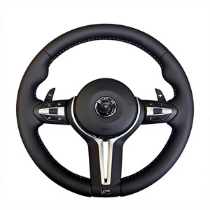 Volant de voiture personnalisé en cuir pleine fleur pour BMW F10 F30 F31 M3 M5 2011, accessoire automobile - Product Image 1
