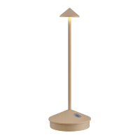 Lampe de table LED en aluminium au design moderne, alimentée par batterie, avec contrôle par capteur, lumière RGB à intensité variable, longue durée de vie, lampe de bureau de luxe pour salon