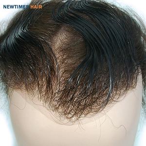 Newtimes Haar Extra Licht Dichtheid V-Lus Super Dunne Huid Menselijk Haar Vervanger Mannen Toupet - Product Image 1