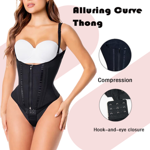 Faja Reductora Colombiana Postoperatoria para Mujer, Etapa 2, Moldeadora, Tipo Tanga, <span class=keywords><strong>Body</strong></span> Shapewear - Product Image 4
