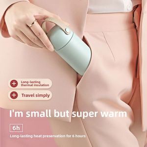 Creative Insulated Cup for Girl Students With Portable Handle Mini Pocket Cup Simple <b>Macaron</b> Color Fashion Portable Water Cup - Product Image 2