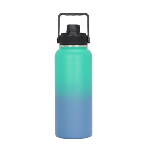 1000ml populaire en gros extérieur en acier inoxydable bouteille d'eau avec poignée Double vide grande capacité bouilloire de sport - Product Image 2