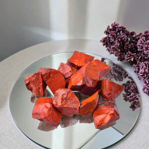 Penyebar aromaterapi batu kristal Jasper merah alami partikel besar untuk ikan untuk tangki bijih pertambangan dalam pot - Product Image 3
