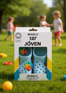 Sandali Zoccoli per Bambini Jven Taglia 18 con Spille Animate Scarpe Estive - Product Image 2