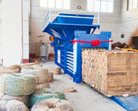 Compacteur de carton horizontal / Machine à emballer le carton horizontale / Machine à presser automatique pour animaux de compagnie