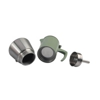 Cafetière Moka italienne classique EKEPHY à induction, en acier inoxydable, pour 6 à 10 tasses, pour la préparation du café sur cuisinière