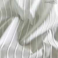 Tela Tejida de Alta Elasticidad Color Blanco 140gsm Ligera para Mangas de Maillot de Ciclismo para Deportes e Impresión