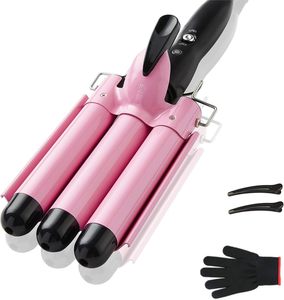 <span class=keywords><strong>Fer</strong></span> à <span class=keywords><strong>boucler</strong></span> TOP4EVER à 3 barils, outil de frisage de cheveux de 1 pouce pour femmes - Product Image 1