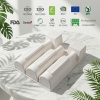 Baki Pulp Cetak Biodegradable Komposabel Grosir, Baki Kemasan Pelindung Makanan Ramah Lingkungan
