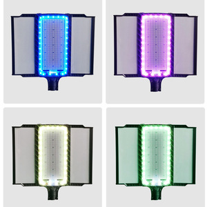 Lampadaire solaire pliable 3 faces 600W tout-en-un avec capteur de mouvement PIR et RGB, éclairage d'inondation étanche IP66 - Product Image 6