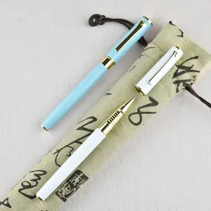 GemFully schreibwaren Canetas esferográficas para ideias de negócios, canetas azuis de metal para marca de negócios online, canetas de amuleto