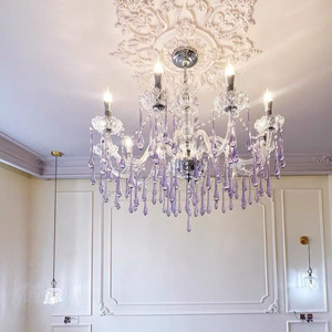 Lustre K9 pha lê ánh sáng mặt dây chuyền Nordic Wedding Chandelier cho khách sạn phòng ăn và trang trí phòng khách chiếu sáng trong nhà - Product Image 2