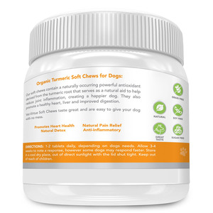 Formula kunyit kunyah lembut untuk anjing sehat pinggul suplemen kolagen makanan anjing peliharaan Kurkumin kunyit jantung segar - Product Image 3