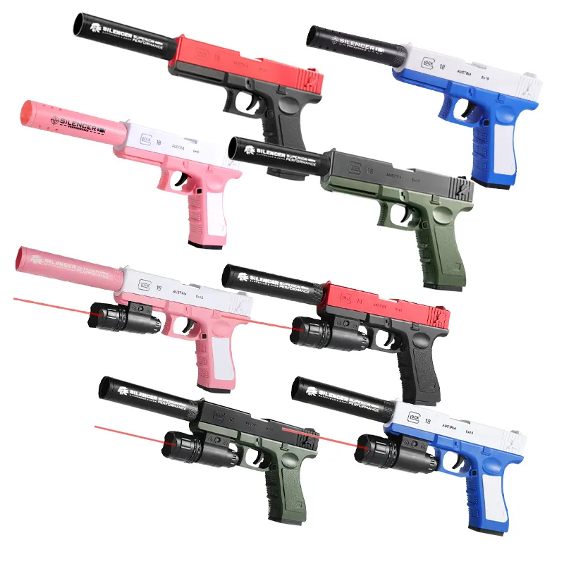 Mainan Pelontar Cangkang Plastik, Senapan Peluru Lembut, Penembak Jitu Udara, Busa Tembak Mini, Senapan Peluru Lembut