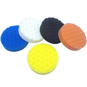 Paquete de 5 máquinas pulidoras de ruedas con patrón de tortuga autoadhesivas, almohadilla de limpieza Hexagonal de 3-7 pulgadas, herramienta de encerado y pulido de automóviles - Product Image 4