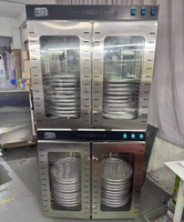 Commerciële automatische fruit- en groentedroger, 80 draaibare trays, 304 roestvrij staal, regelbare temperatuur, hoge productiviteit