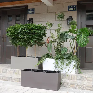 Maceta y macetas grandes y altas de Venta caliente, maceta rectangular para plantas de flores para jardín y patio, moderna () - Product Image 3