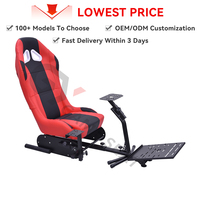 GY030 Sièges de course à godet de sport de qualité supérieure Jeu de conduite Sim Volant pliable Chaise de conduite Simulateur de course Cockpit