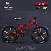 Prix d'usine 26 pouces descente VTT vtt vélo acier 4.0 large gros pneu montagne vélo à vitesse Variable