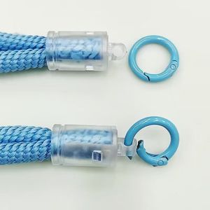 Asılı halat şeffaf toka dokuma halat asılı boyun uzun halat çift uçlu asılı plastik bagaj, yeni ürün - Product Image 6