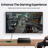 Adaptateur HDMI vers VGA actif UGREEN avec prise audio 3,5 mm, HDMI mâle vers VGA femelle jusqu'à 1080P pour PC, ordinateur portable, Ultrabook, Raspberry