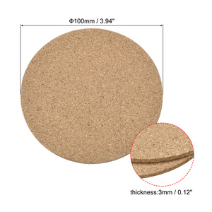 Sottobicchieri in Sughero Personalizzati all'Ingrosso, Design Rotondo Assorbente con Stampa, Sottobicchieri in <span class=keywords><strong>Legno</strong></span> di Sughero per Bevande, Tè e Caffè - Product Image 5