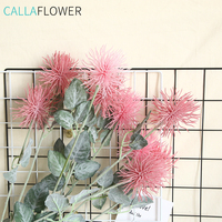 Fleurs artificielles floquantes de mer, 1 pièce, décoration de noël, vente en gros