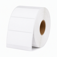 Roll Label Thermal 100x40mm Perekat Sendiri Thermal Langsung Stiker Barcode Kosong untuk POS Gudang Rak