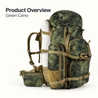 Sac à dos tactique de chasse grande capacité en velours camouflage multifonctionnel avec pochette pour la randonnée, le camping et l'escalade