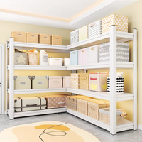 Étagère de rangement, équipement d'entrepôt, matériaux d'étagères en acier angulaire, épaissi pour une utilisation dans les garages, les cuisines et les entrepôts