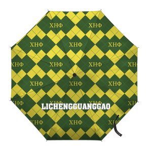 Nouvelles Sisters Will : Parapluie Automatique Personnalisable avec Motif Damier Alphabet Grec, Protection Solaire, Coupe-Vent, Toutes Saisons - Product Image 3