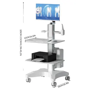 Krankenhaus-Medizinkontraktor Imtraoral-Scanner-Strolley OC-1TD doppelschichtig Halter Imtraoral-Scanner-Strolley-Korb für Zahnklinik