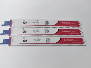 Lames de <span class=keywords><strong>scie</strong></span> <span class=keywords><strong>sabre</strong></span> à pointe carbure de 8 pouces, qualité industrielle, épaisses et robustes, pour la coupe du métal, de l'acier et du fer - Product Image 4
