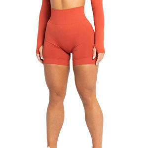 Shorts de yoga taille haute pour femme, shorts de sport élastiques, vêtements de sport et de fitness, prix d'usine - Product Image 4