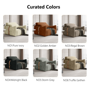 Sofá Cama Eléctrico Reclinable Moderno, Plegable, de Tela, para Sala de Estar, Apartamento, Hotel, para un Estilo de Vida Urbano - Product Image 6