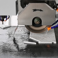 Máquina Cortadora de Piedra de 4 Ejes con Fresa, Alta Calidad, Rainbow CNC, Corte Recto en Línea