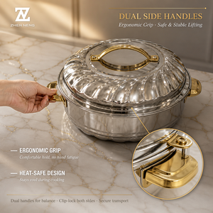 <span class=keywords><strong>Juego</strong></span> de <span class=keywords><strong>Ollas</strong></span> de Acero Inoxidable Zhenneng, <span class=keywords><strong>Ollas</strong></span> para Sopa de Varios Tamaños, para Guisos y Estofados, Duraderas, Resistentes al Óxido, para Campamentos, Fiestas y Actividades al Aire Libre - Product Image 2