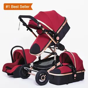 Istaride Multifunctionele 3 In 1 Kinderwagen Luxe Draagbaar Landschap 4 Wielen Kinderwagen Opvouwbare Kinderwagen Baby Pasgeboren Kinderwagen